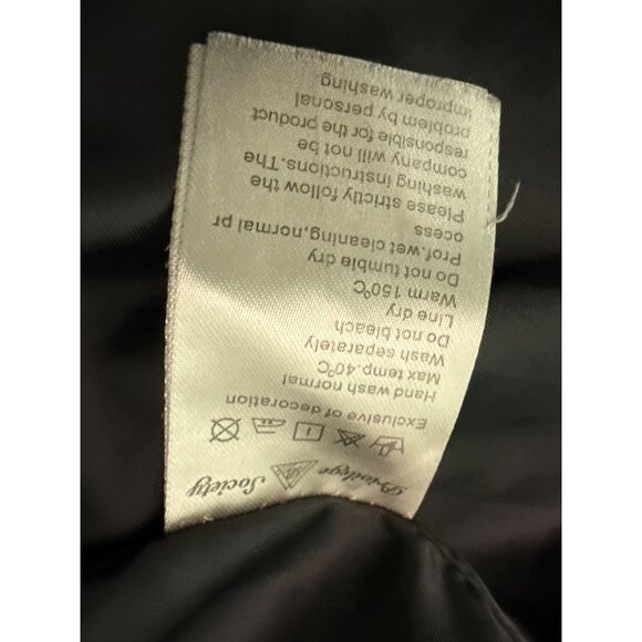 Privilege Society Black Lightweight Bomber Jacket With Subtle Patterned Logos & - Picture 8 of 8
